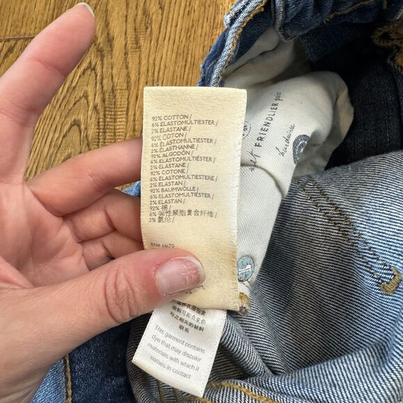 Anthropologie Pilcro Jeans The Vintage Straight High Rise Distressed Womens 27 - Picture 9 of 9